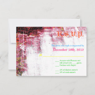 Carte de réponse 3x5 R.S.V.P. Couleur de cratère N