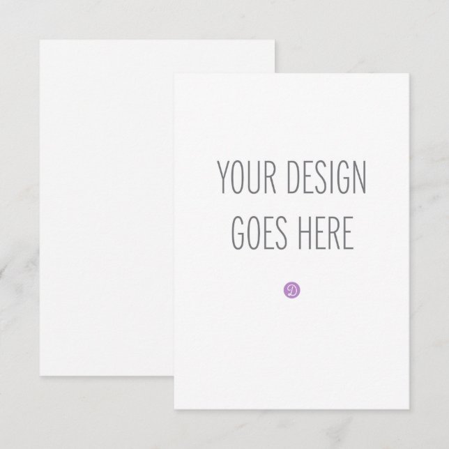 Carte de réponse A1 Impression de carte encart (3, (Devant / Derrière)