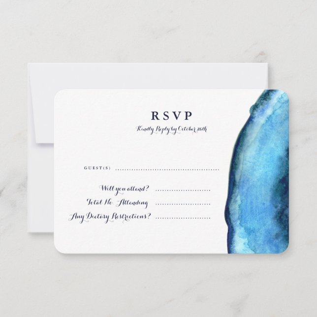 Carte de réponse à la grille bleue (détaillée) (Devant)