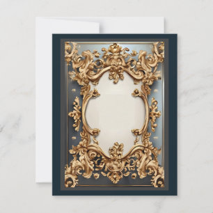 Carte de réponse à l'opulence baroque