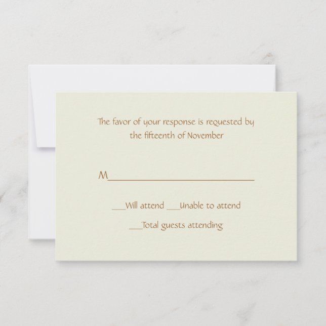 Carte de réponse à sable (Devant)