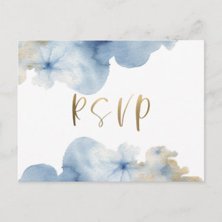 Carte de réponse aquarelle Lux