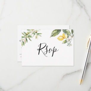 Carte de réponse au choix de menu méditerranéen Le