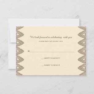 Carte de réponse au henné