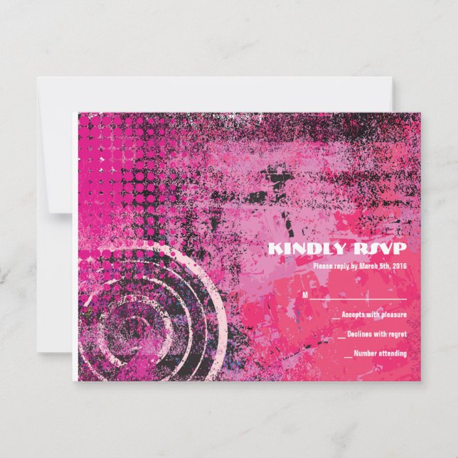 Carte de réponse Bat mitzvah Mogen David Circular  (Devant)