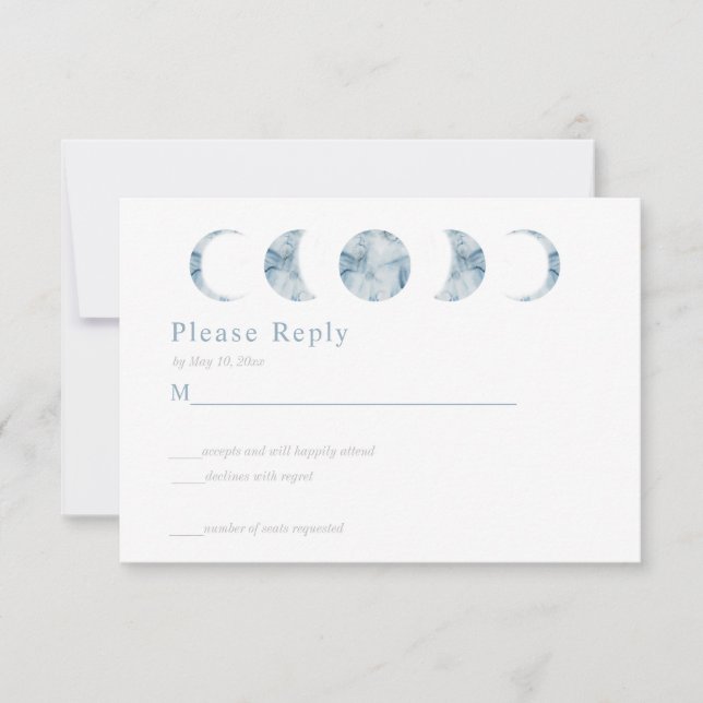 Carte de réponse céleste aux phases lunaires minim (Devant)