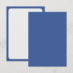 Carte de réponse classique en bleu et blanc – Pers