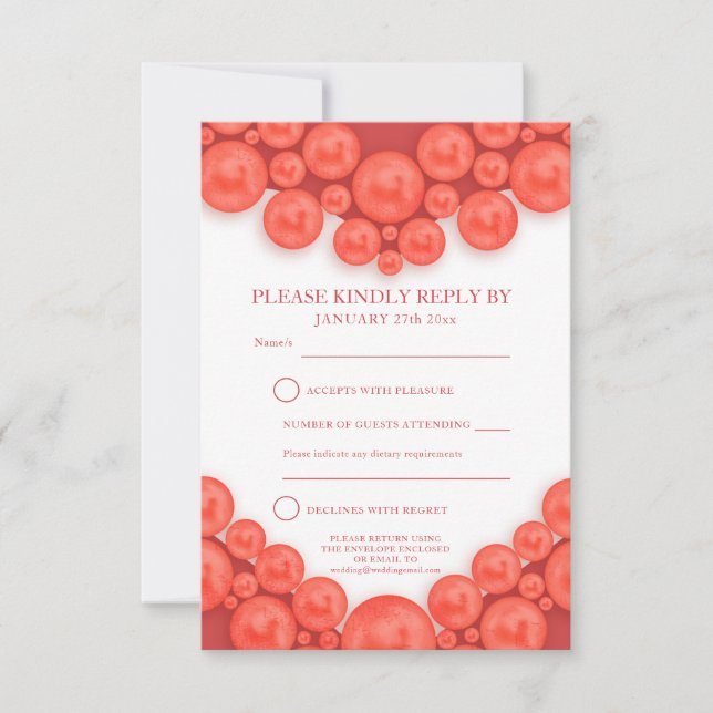 Carte de réponse cœur pour les 35 ans de mariage a (Devant)