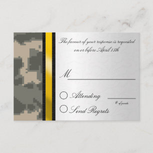 Carte- de réponse de camouflage de Digitals