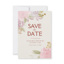 Carte de réponse de mariage à thème jardin classiq