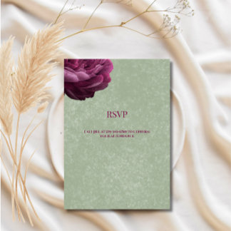 Carte de réponse de mariage | Carte de réponse ver