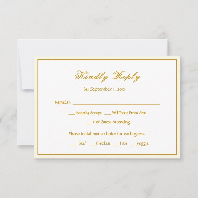 Carte de réponse de mariage Oiseaux bleus RSVP (Devant)