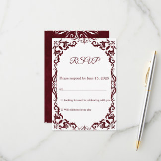 Carte de réponse de mariage Papel Picado mexicain