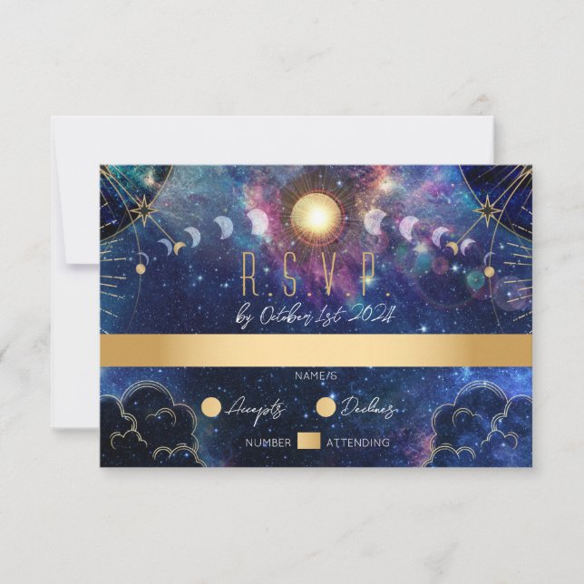 Carte de réponse de phase de lune céleste (Devant)