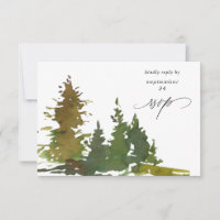 Carte de réponse de repas de forêt d'arbres abstra