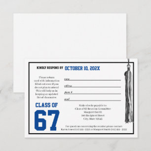 Carte de réponse de réunion de classe