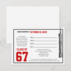 Carte de réponse de réunion de classe