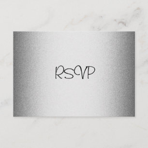 Carte de réponse de RSVP tout l'argent élégant