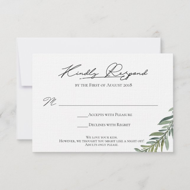 Carte de réponse définitive pour Candice (Devant)