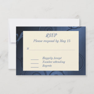 Carte de réponse Denim