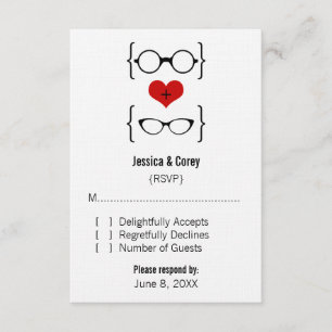 Carte de réponse des lunettes Geeky