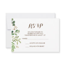 Carte de réponse d'invitation de mariage au cadre 