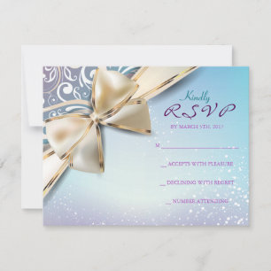 Carte de réponse d'invitation du Bat mitzvah DEVIN