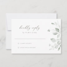 Carte de réponse Dreamy Foliage RSVP