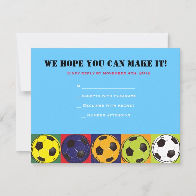Carte de réponse du Bat mitzvah à thème de la barr (Devant)