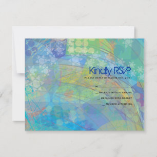 Carte de réponse du Bat mitzvah de la barre d'étoi