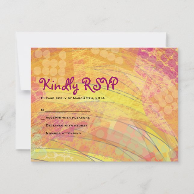 Carte de réponse du Bat mitzvah DREAMER (Devant)