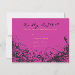 Carte de réponse du Bat mitzvah SPIRAL & STARS