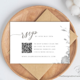 Carte de réponse du Mariage de la carte RSVP Boho 