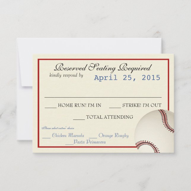 Carte de réponse du Mariage de la passe de base-ba (Devant)