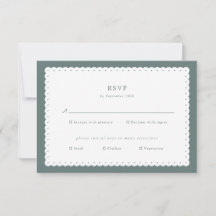 Carte de réponse du Mariage Edge à pente classique