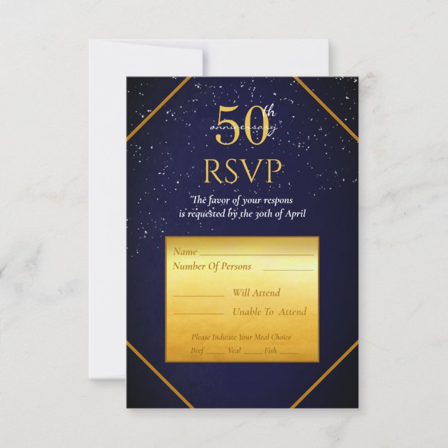 Carte de réponse du Parti du 50e anniversaire (Devant)