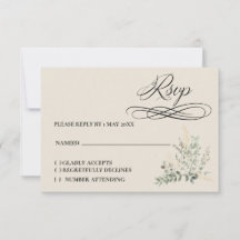 Carte de réponse Eucalyptus