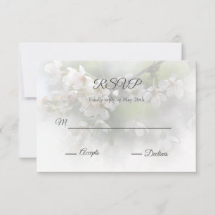 Carte de réponse Fleurs de rêve 2