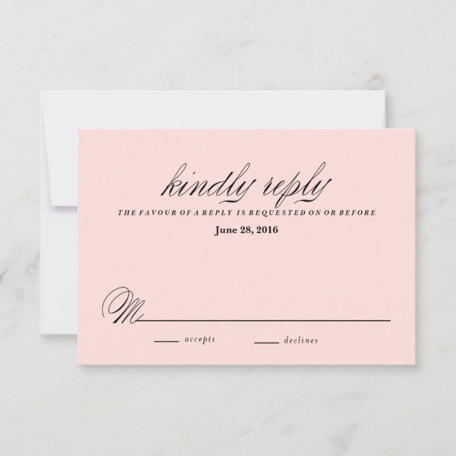 carte de réponse FLEURS EN CASCADE RUSTIC KRAFT (Devant)