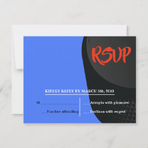 Carte de réponse HOCKEY PUCK Bar Bar Bar Mitzvah