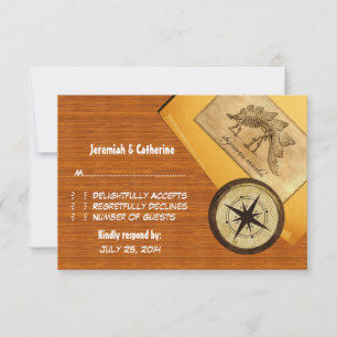 Carte de réponse Mariage d'aventure