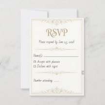 Carte de réponse personnalisée pour mariage – 3,5x