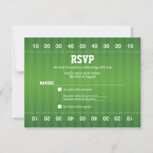 Carte de réponse pour Bar Mitzvah de football amér