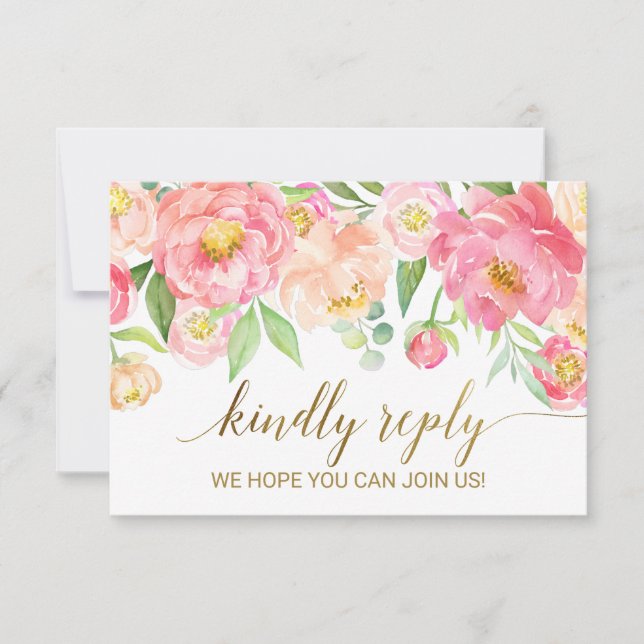 Carte de réponse pour demande de chanson Fleurs de (Devant)