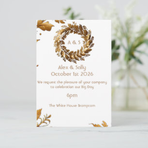 Carte de réponse pour invitation de mariage élégan