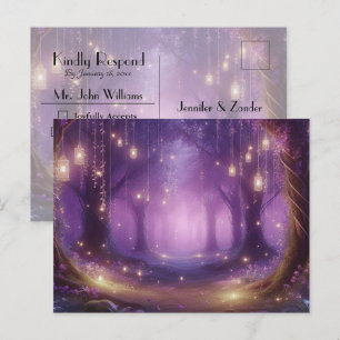 Carte de réponse pour la Forêt Enchantée de Violet