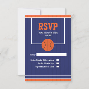 Carte de réponse pour le basketball