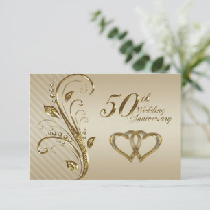 Carte de réponse pour les 50 ans de mariage