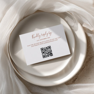 Carte de réponse QR Code à l'arche en terre cuite