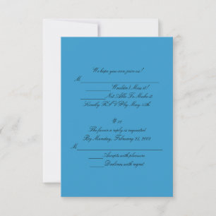 Carte de réponse RSVP